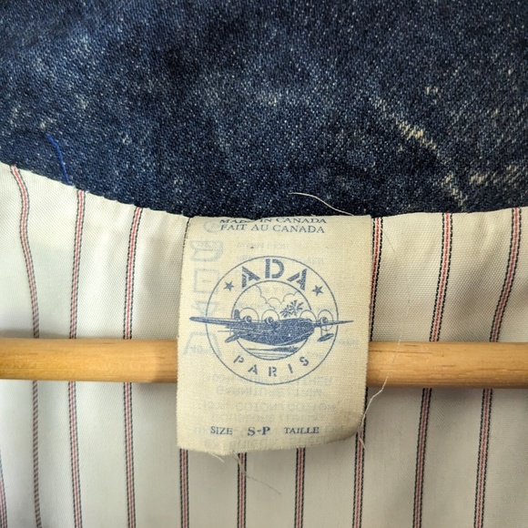 Acid wash jean jacket with leather tassels - Picture 3 of 5